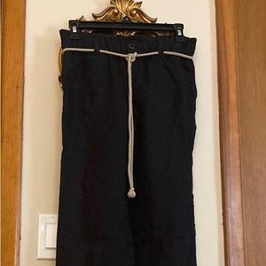Black Linen Pants
